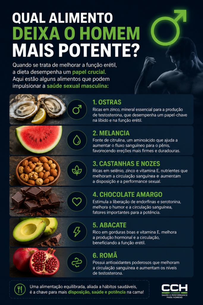 Qual alimento deixa o homem mais potente?