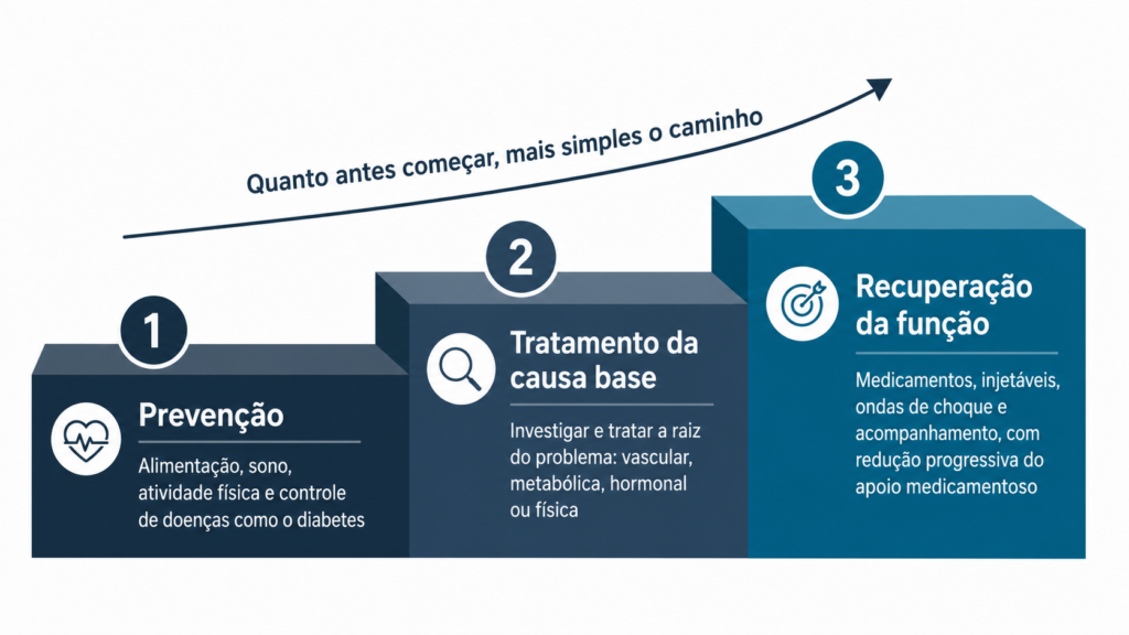 Como funciona o tratamento da disfunção erétil?