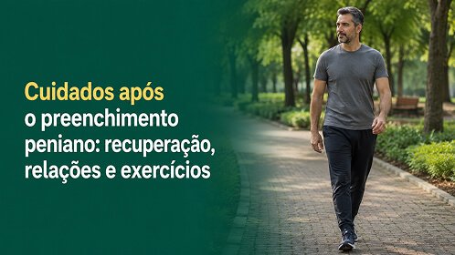 Cuidados após o preenchimento peniano: recuperação, relações e exercícios